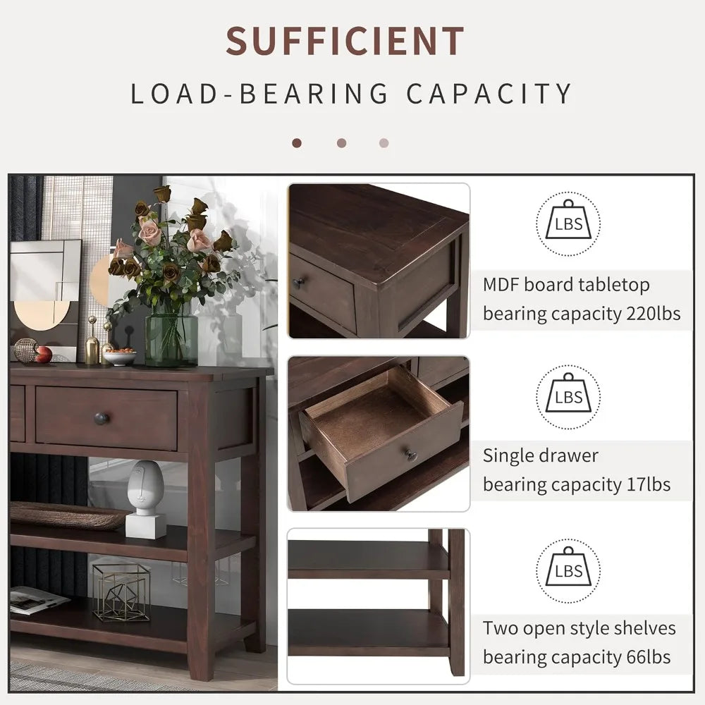 Entry Console Table with 3 Drawers