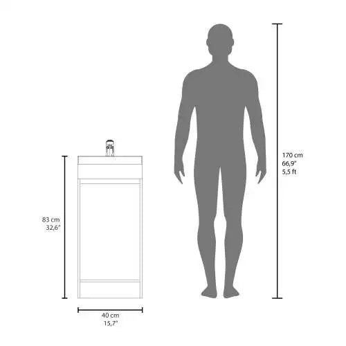32" Bathroom Single Door Vanity