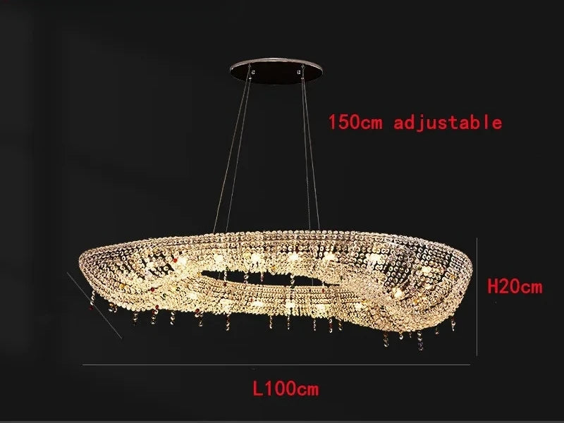 Nordic Luxury Crystal LED Chandelier