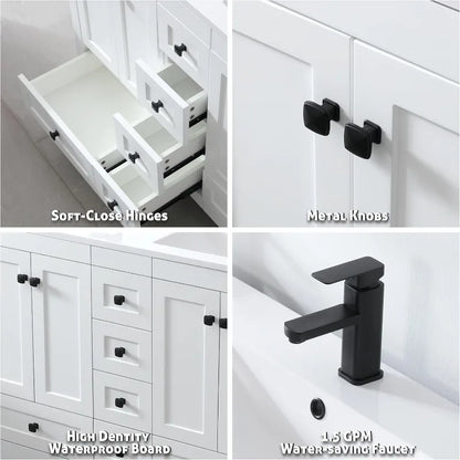48” Modern Bathroom Vanity with Sink