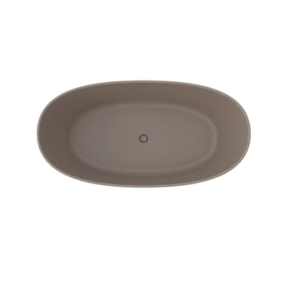 65" Coffee Gray  Free Standing Bathtub
