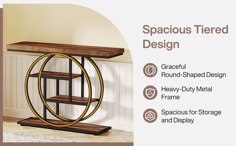 4-Tier Entryway Table,