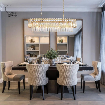 Gold Crystal Chandelier