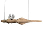 Modern Solid Wood Resin LED Light Pendant