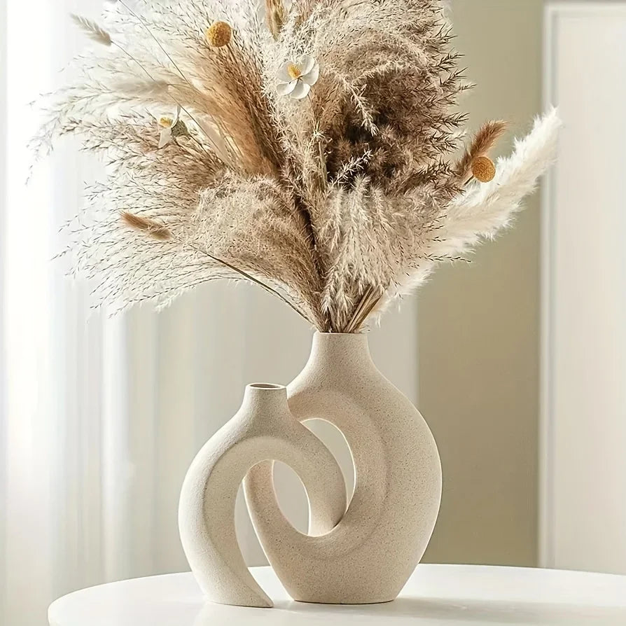 2pc Ceramic Vase Artwork Decorations