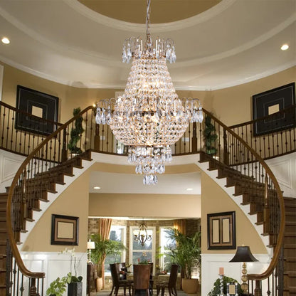 Contemporary Gold Luxury Crystal Chandeliers