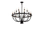 Rustic Vintage Industrial Black Chandelier