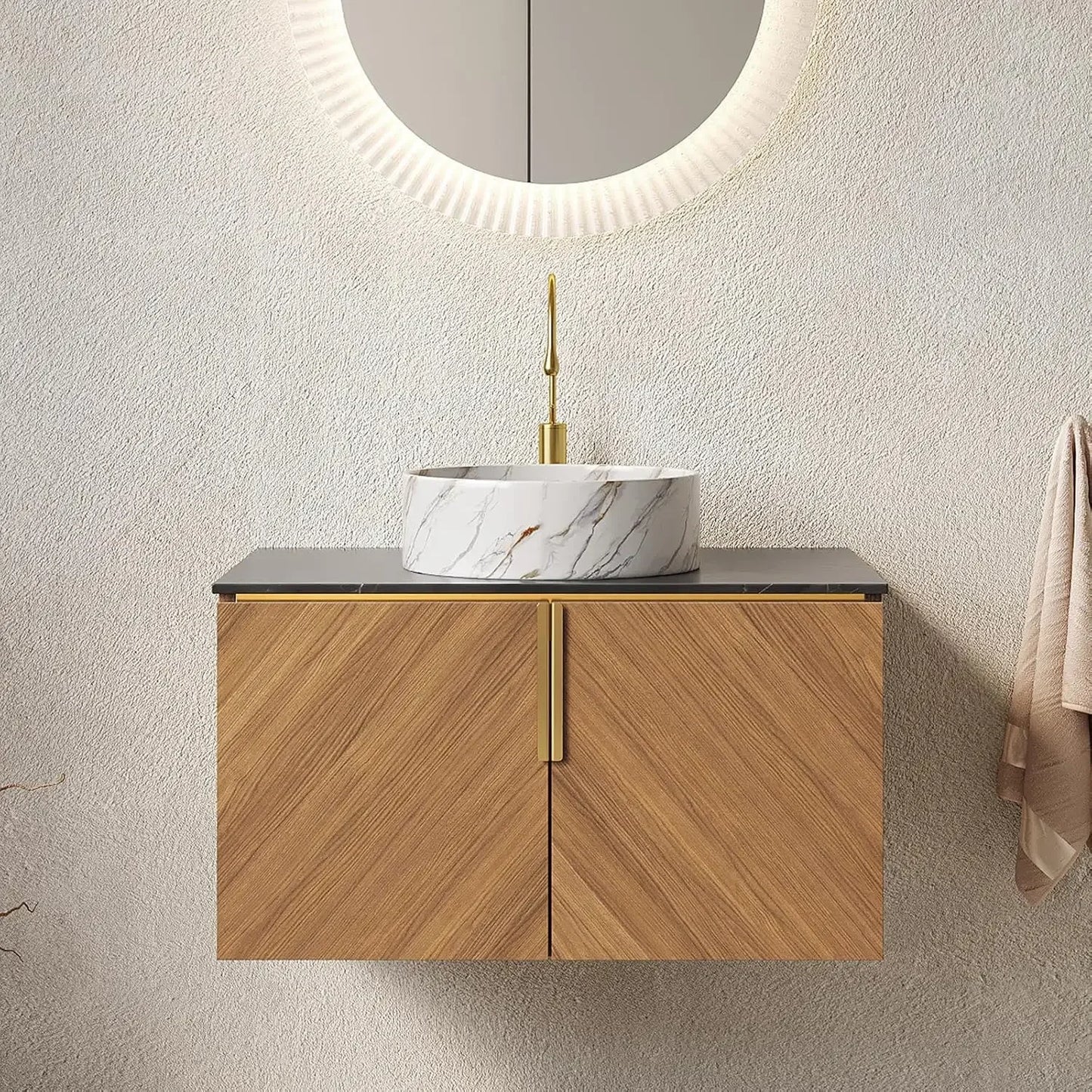 30" Floating Bathroom Vanity with Sink