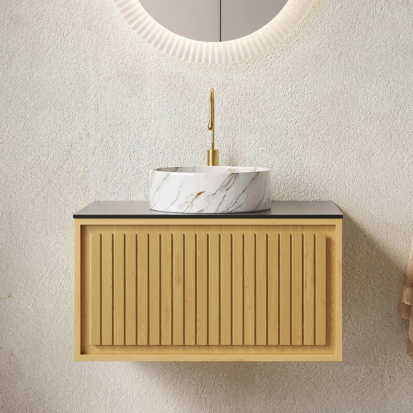 30" Floating Bathroom Vanity with Sink