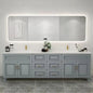 White Solid Wood Bathroom Vanity