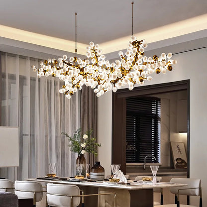 Postmodern Luxury White glass Chandelier