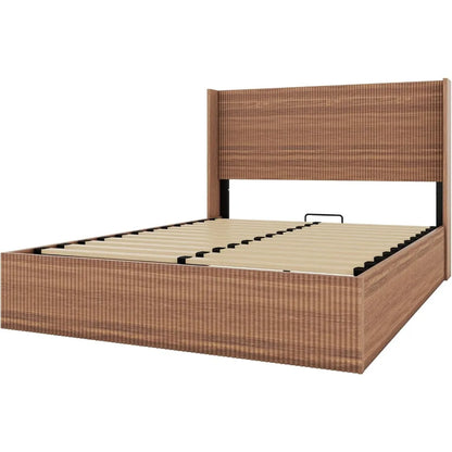 Wood Lift Up Storage  Queen Size Bed
