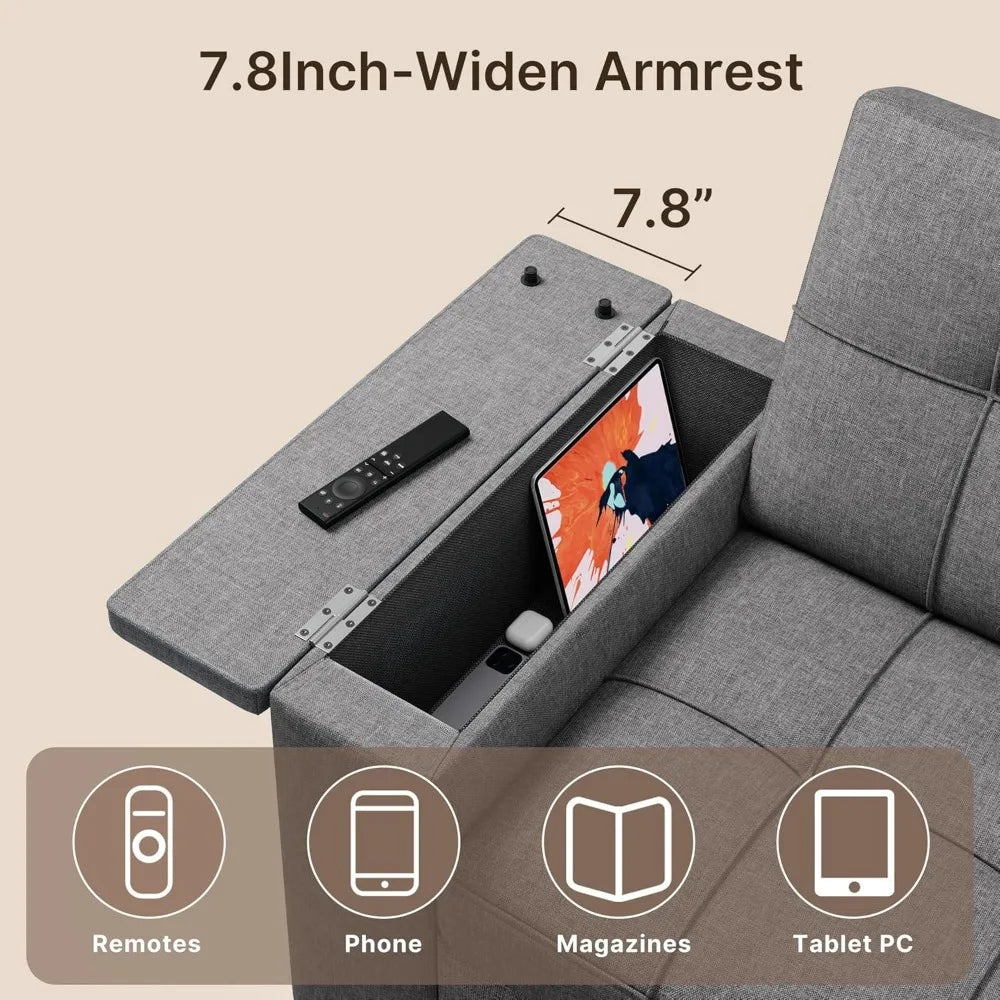 3-in-1 Convertible Sofa Bed Queen Size