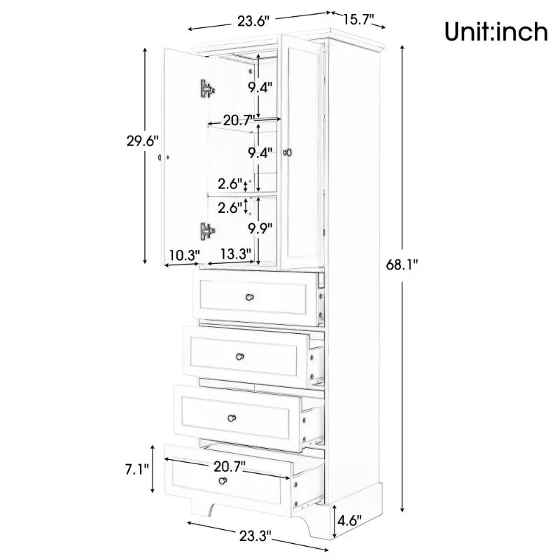 Bathroom Organizers Dresser Cabinet