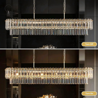 Gold Crystal Chandelier