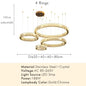 Modern Luxury Crystal Ring Chandelier