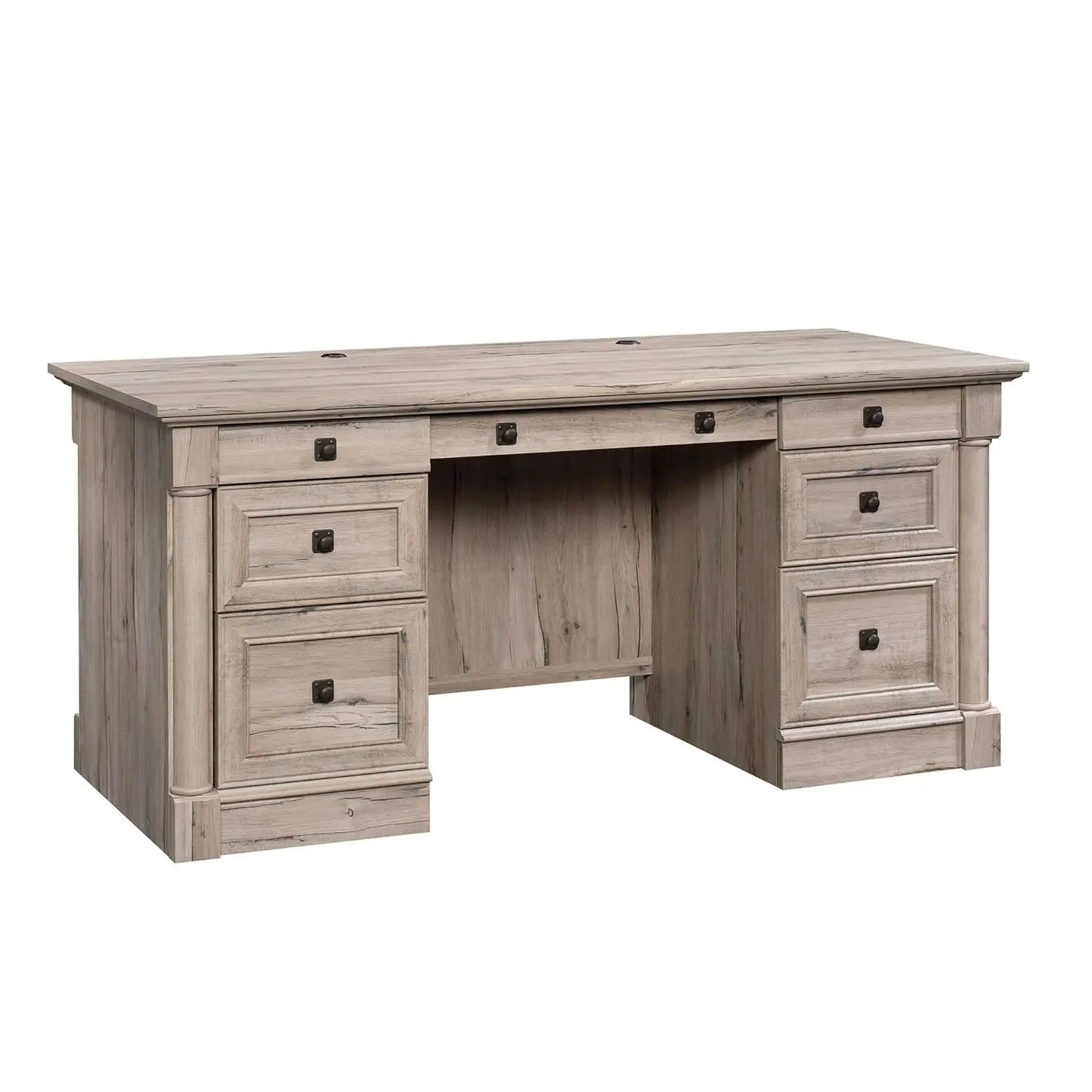 Vintage Oak Finish Executive Desk