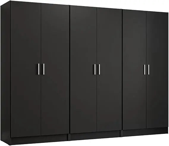 6 Doors Bedroom Organization Unit (Rustic)