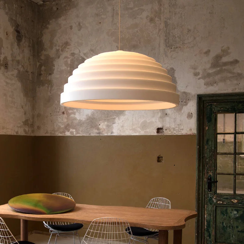 Minimalist Design Resin Pendant Lamp Nordic Wabi-sabi Led Resin Chandelier for Living Dining Room Bedroom Pendant Lamp