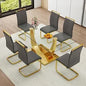 Marble Dining Table Set for 6