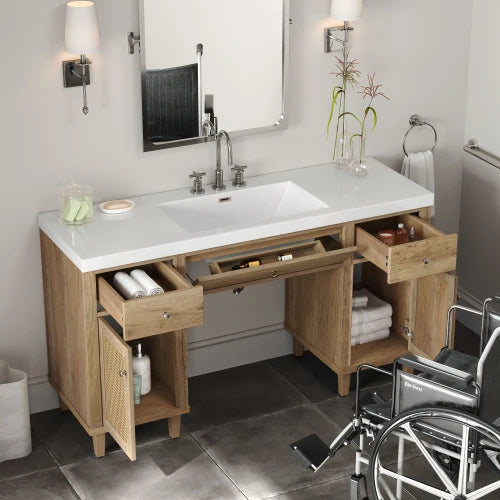 60 Inch Bathroom Vanity with SMC Sink