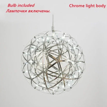 Italy Designer Assembled Spark Ball Led Chandeliers