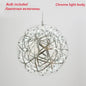 Italy Designer Assembled Spark Ball Led Chandeliers