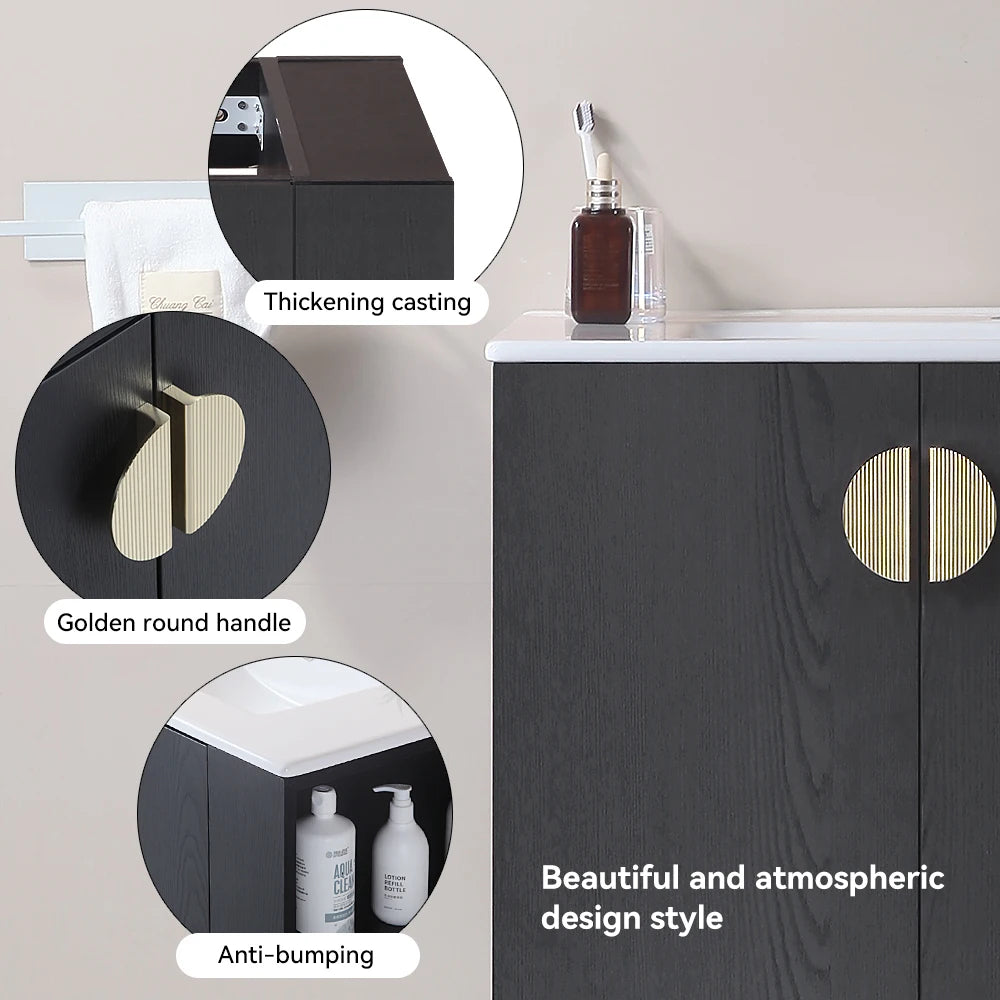 30" Wall Mounted Vanity with 2 Doors Cabinet