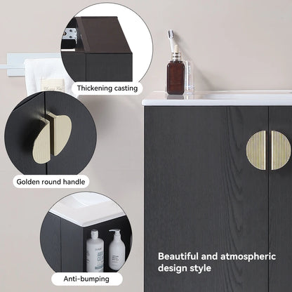 30" Wall Mounted Vanity with 2 Doors Cabinet