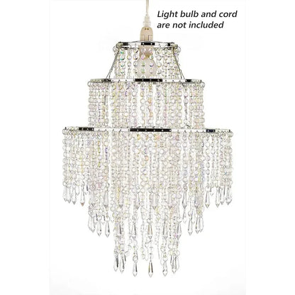 3 Tiers Acrylic Beaded Chandelier