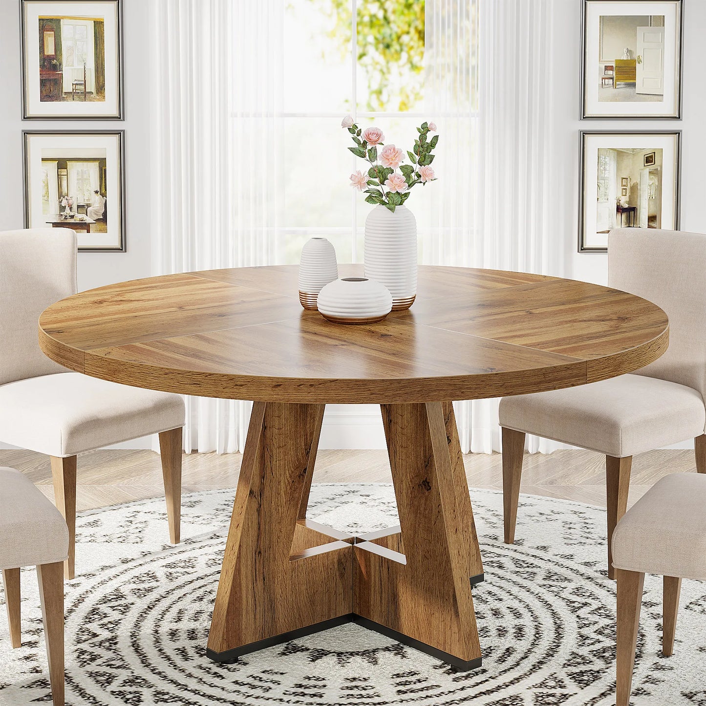 Small Round Dining / Kitchen Table for 4