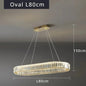 Modern Luxury Crystal Ring Chandelier