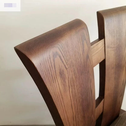 Japanese Style Solid Wood Carousel Chair