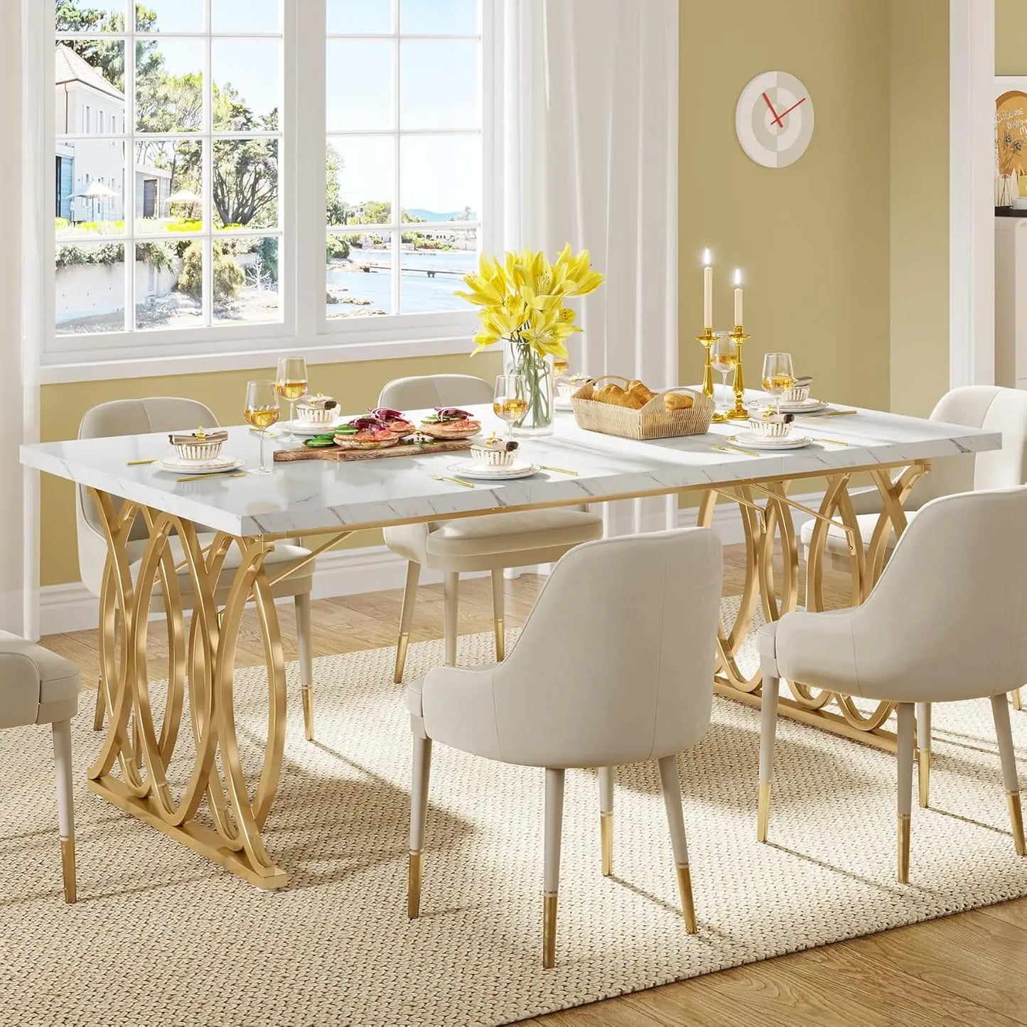 Modern Dining / Kitchen Table for 4-6 People