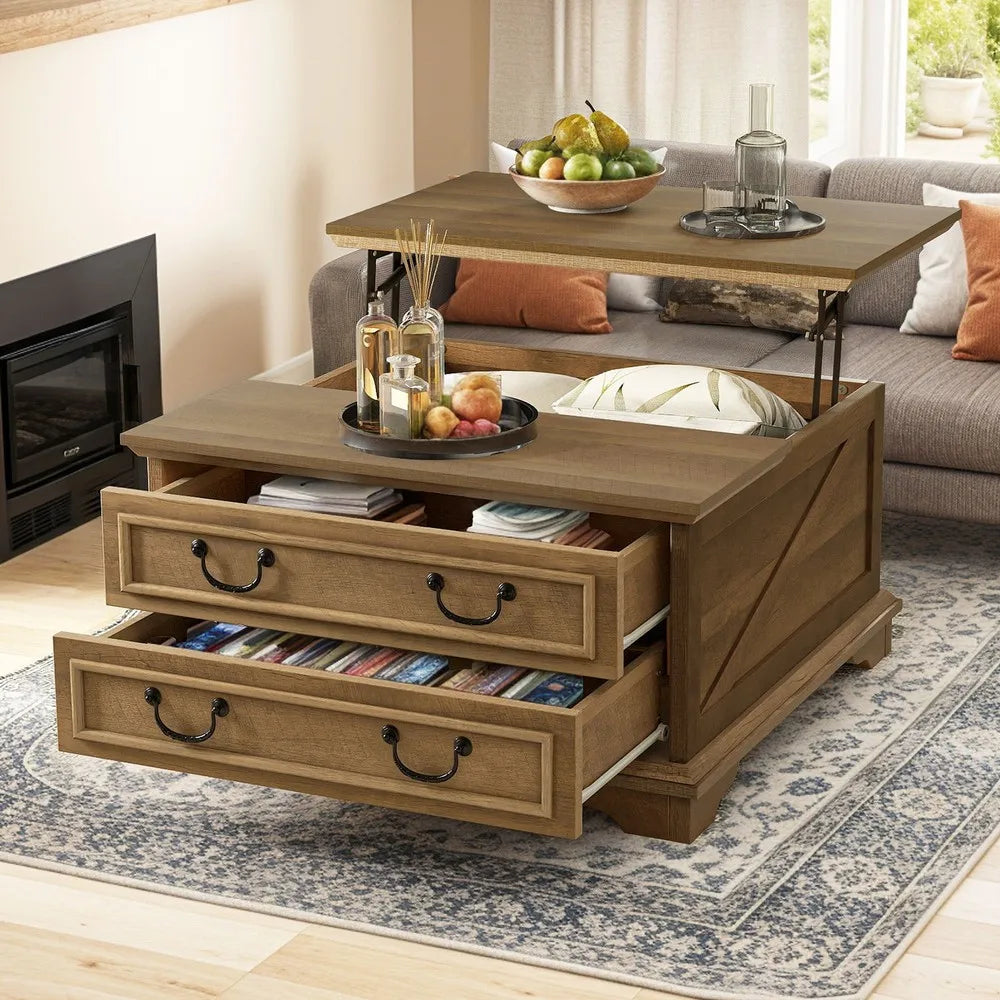 Farmhouse Lift-Top Coffee Table