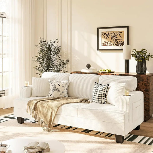 Modern 3-Seater Sofa with Plush Deep Seating