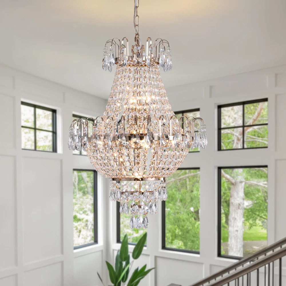 Contemporary Gold Luxury Crystal Chandeliers