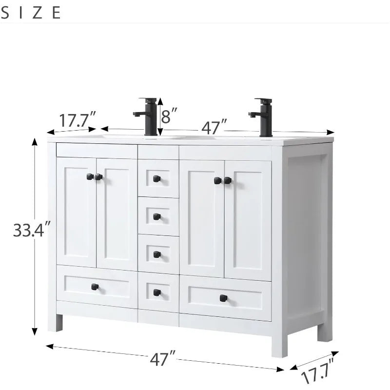 48” Modern Bathroom Vanity with Sink