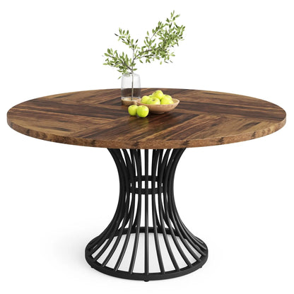 Round Kitchen Dining Table for 4-6 People