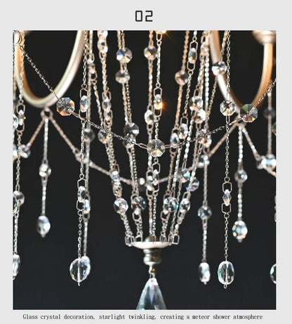French Antique Crystal Chandelier