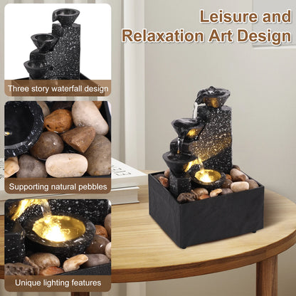 Waterfall Art Fountain Desktop Decoration