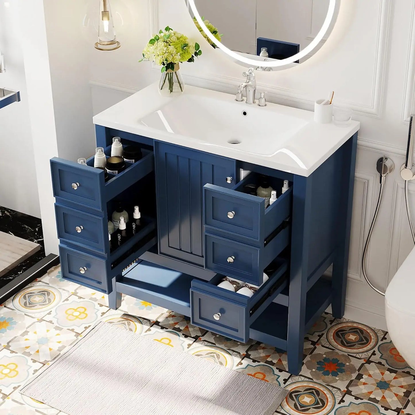 36" Bathroom Vanity Sink Combo