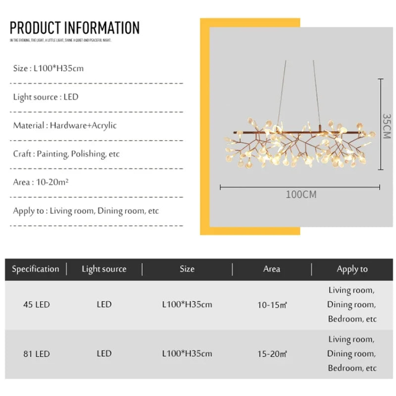 Nordic Modern Firefly Chandeliers