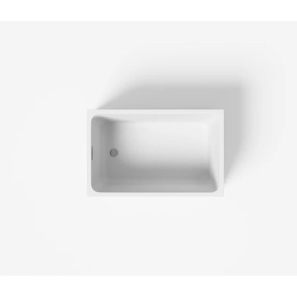 47" Gloss White Finish Acrylic Freestanding Bathtub