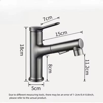 Pull-Out Bathroom Sink Gargle Faucet