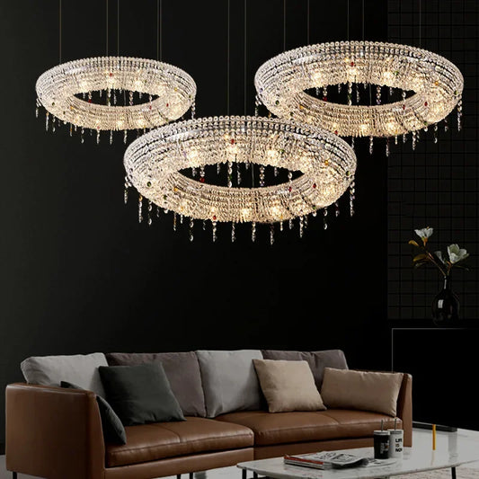 Nordic Luxury Crystal LED Chandelier