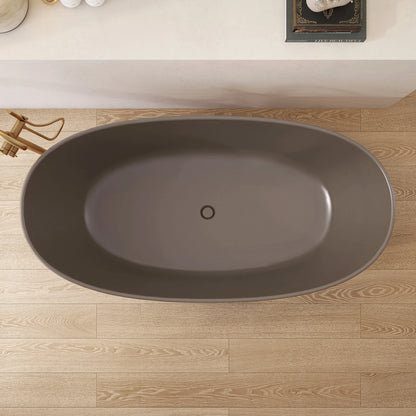 65" Coffee Gray  Free Standing Bathtub