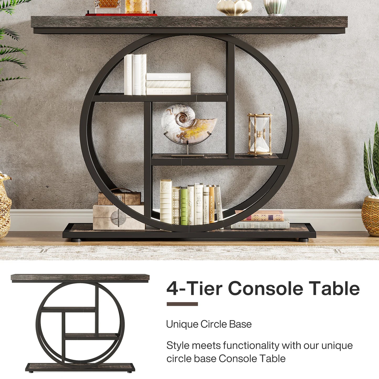 4-Tier Entryway Table,