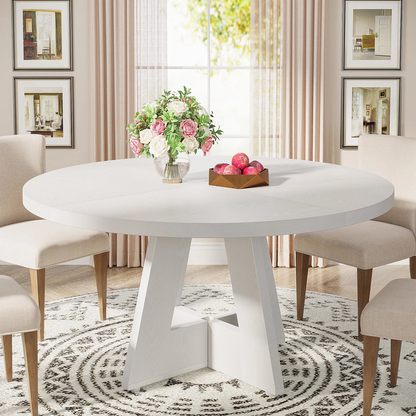 Small Round Dining / Kitchen Table for 4