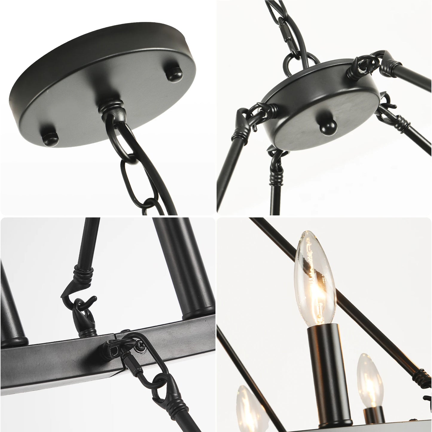 Modern Rustic 2 Tiers Wagon Wheel Chandelier